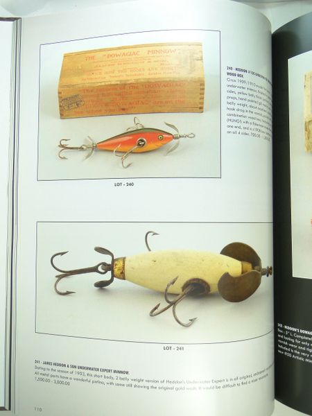 Morphys Fishing Tackle Auction Hardback Book  Old Antique & Vintage Wood Fishing  Lures Reels Tackle & More