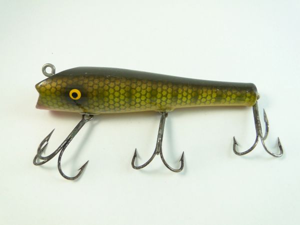 人気急上昇】 珍品 面白 VINTAGE wooden LURE south bend pike oreno (6862-124)  希少蒐集家向けヴィンテージルアー、オールドルアー、 その他