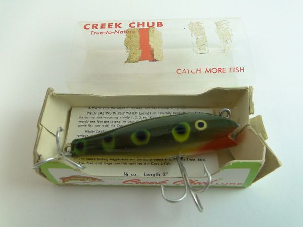 Creek Chub Midget Darter 8019 NEAR MINT IN BOX