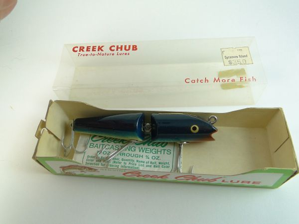 Creek Chub Darter  Old Antique & Vintage Wood Fishing Lures Reels