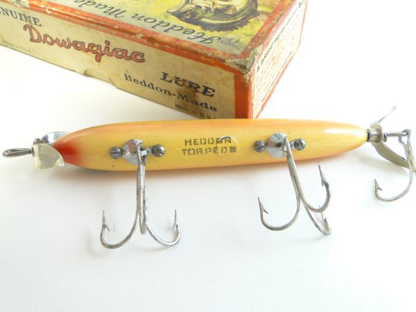 Vintage Heddon Shrimp Color RBO Rainbow Walleye Bass Fishing Lure 