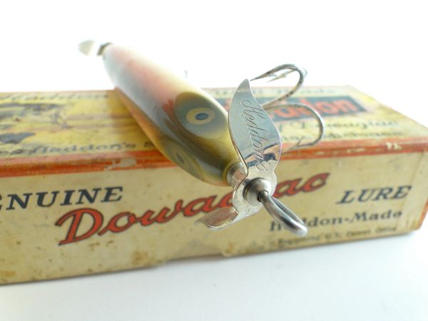 Heddon Dowagiac Torpedo 130 Rainbow Vintage Wood Fishing Lure