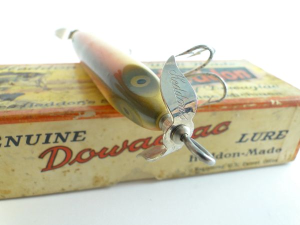 Vintage Heddon Lure Box Only THREE Tiny Lucky Runt 360 XRY Torpedo EMPTY