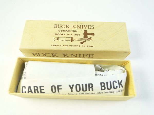 Buck 309 Companion Pocket Knife New Old Stock in Box with Papers
