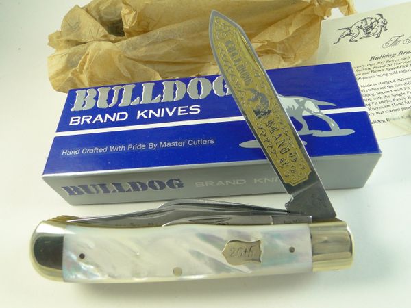 Bulldog Brand 20th Anniversary Mother of Pearl Pocket Knife