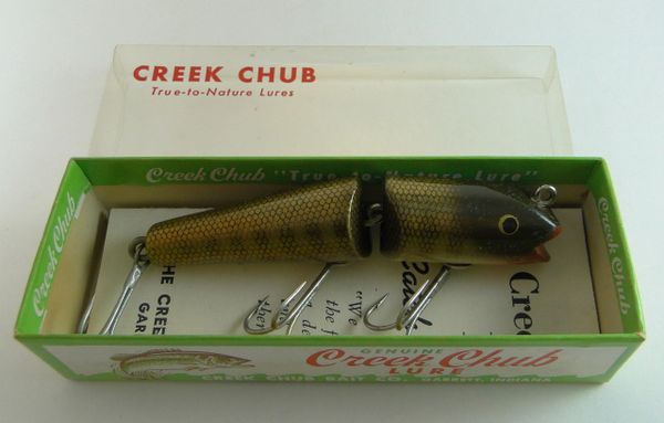 Creek Chub 4900 Jointed Darter EX+ in Box with Catalog