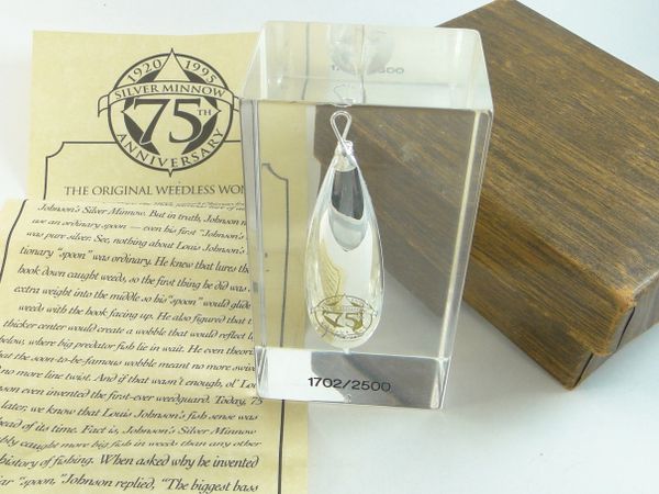 Johnson Silver Minnow "75th Anniversary" Model New in Box with Papers