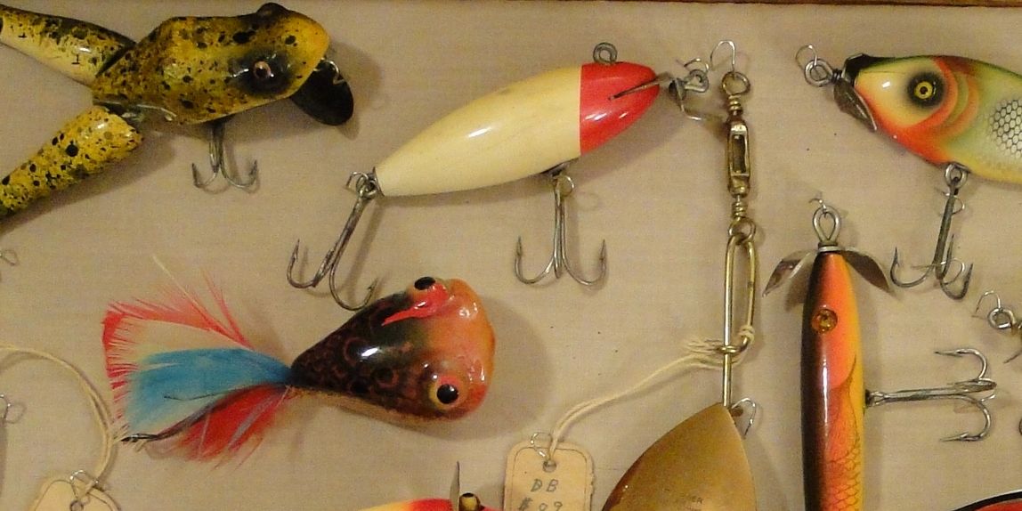 Ice Wooden Vintage Fishing Lures for sale