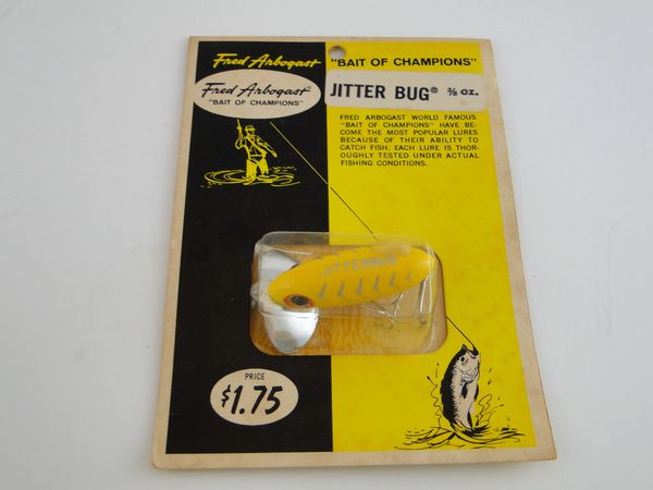 Fred Arbogast 3/8 OZ. JITTERBUG NEW in RARE BUBBLE PACK