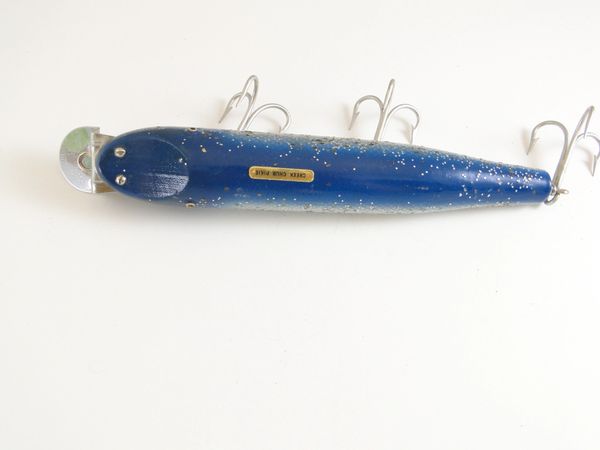 Creek Chub Giant Straight Pikie Minnow 6000  Old Antique & Vintage Wood Fishing  Lures Reels Tackle & More