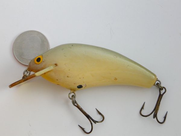 Five Vintage Fishing Lures, Fred Arbogast Jitterbug, Heddon Sonic, Heddon  Tadpolly Spook, Tiny Crazy Crawler, Unidentified Lure With Double Treble  Hooks and Propellers, 1 1/2 to 3L, Good Collectible Usable Vintage  Condition