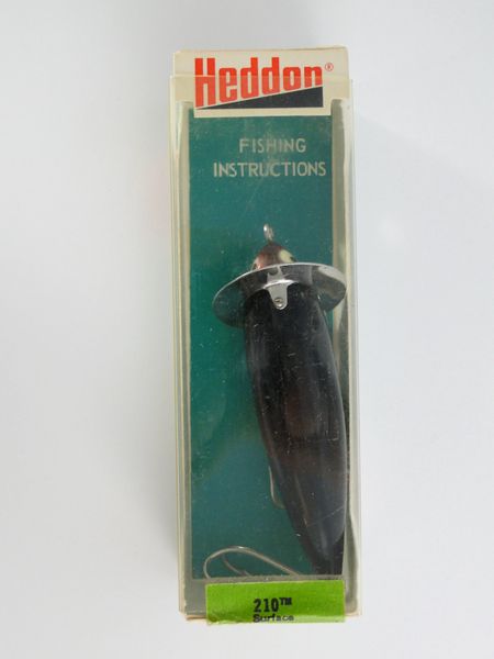 Heddon 210 Surface Lure NEW IN BOX BLACK