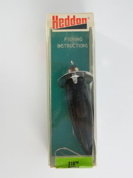 Heddon 210 Surface Lure NEW IN BOX BLACK