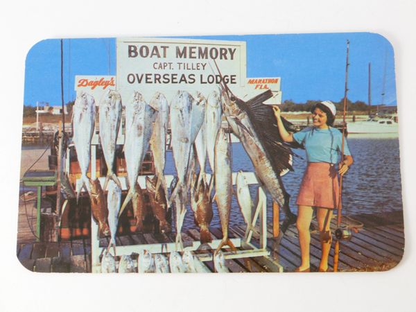 Postcard Fishing Marathon Florida, Keys PENN Reels