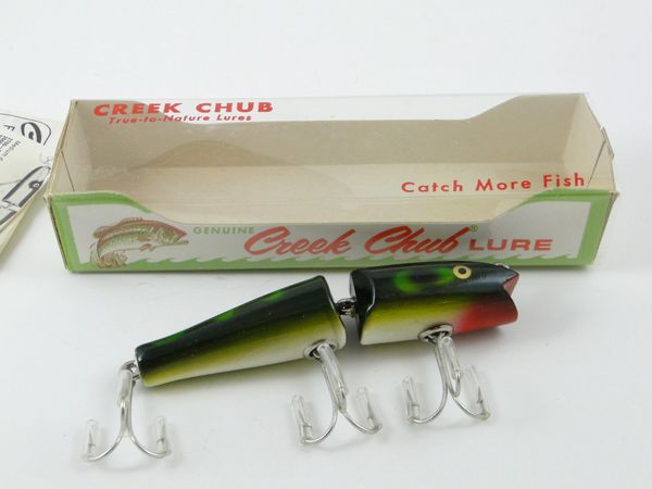 Creek Chub Jointed Darter NEW IN BOX 4919 Frog Finish + Papers