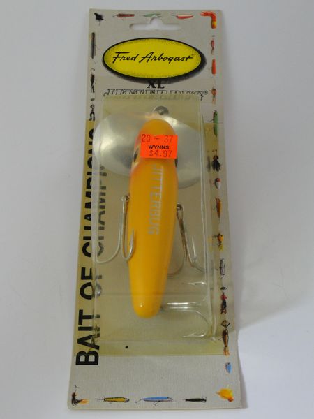 fred arbogast jitterbug fishing lure vintage