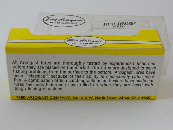 VINTAGE FRED ARBOGAST JITTERBUG FISHING LURE 3 PATENT# 2261867 GREEN &  BLACK