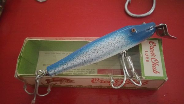 Creek Chub Wood and Glass Eye Fishing Lures For Sale COLLECTORS!