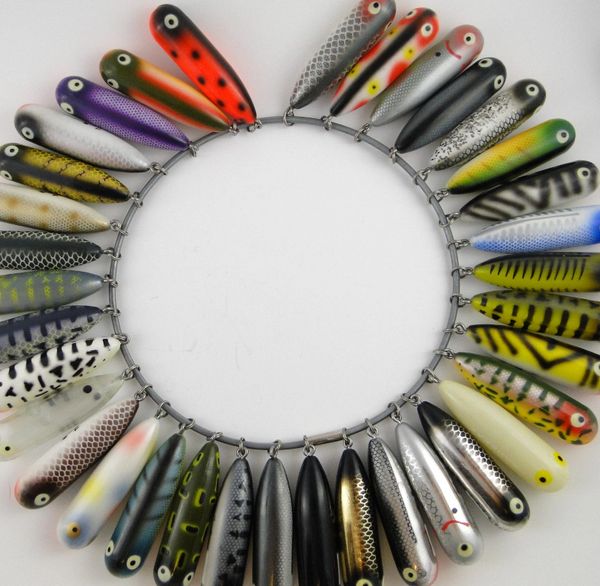 Heddon Salesman Sample Ring of Baby Torpedos MOST SPECIAL COLORS! VERY RARE!!!