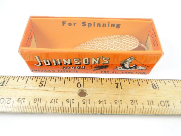 Johnson Silver Minnow 1160 BS Brown Scale Weedless Spoon NEW IN BOX Scale  Paint Finish