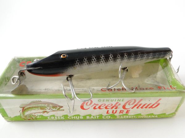 Creek Chub Wood and Glass Eye Fishing Lures For Sale COLLECTORS