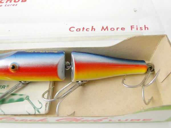 Creek Chub 9400 Jointed Spinning Pikie, Red Head and White Color 9402