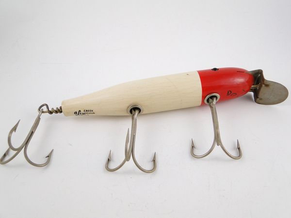 Old Creek Chub Wood And Glass Fishing Lures | Old Antique & Vintage ...