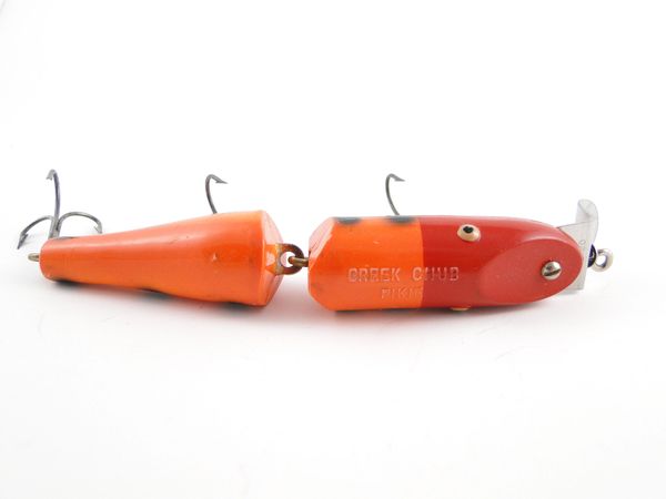 Creek Chub Wood and Glass Eye Fishing Lures For Sale COLLECTORS