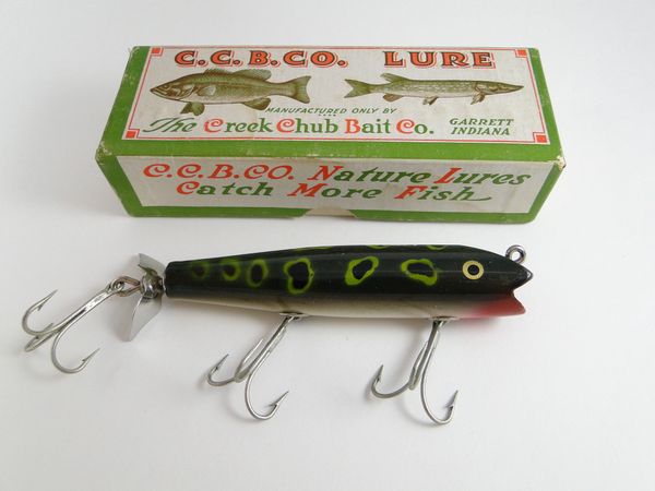 Creek Chub Darter  Old Antique & Vintage Wood Fishing Lures Reels Tackle &  More