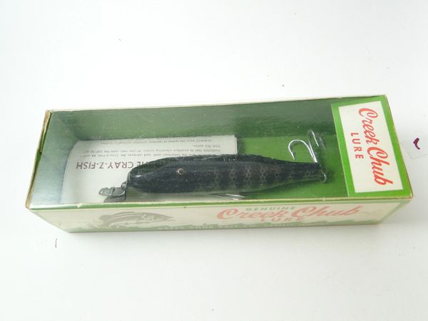Creek Chub 933P Baby Pikie Plastic in Black Scale New In Box with Papers