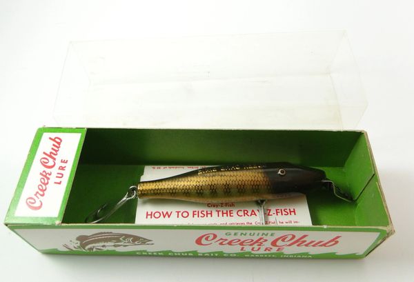 Creek Chub Baby Pikie Fishing Lure  Old Antique & Vintage Wood Fishing  Lures Reels Tackle & More