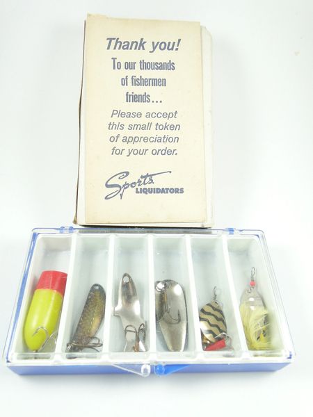 Fisherman S Lures in a Old Tackle Box Stock Image - Image of