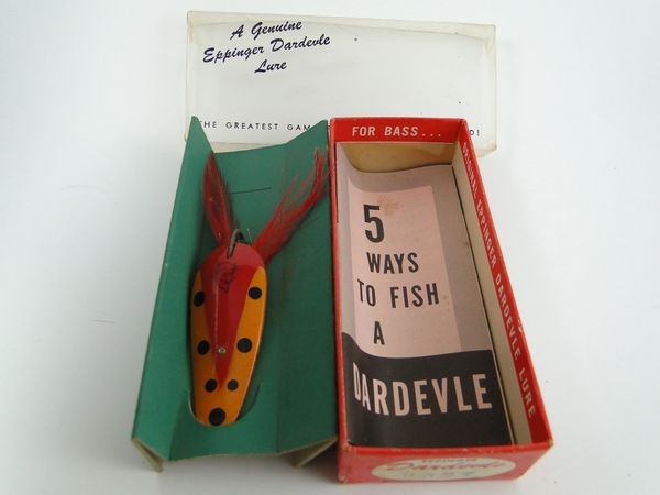 Dardevle fishing lure  Old Antique & Vintage Wood Fishing Lures