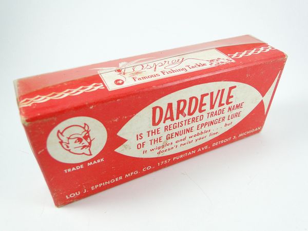 Lou J. Eppinger Dardevle Spoon Lure With Old Box