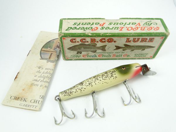 Creek Chub Pikie Minnow Old Antique Vintage Wood Fishing Lures Reels Tackle More