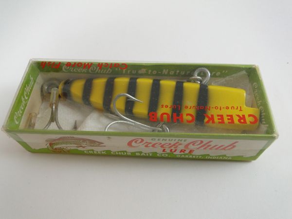 Creek Chub 1839 WOODEN WIGGLE DIVER Tiger Stripe NEW IN BOX!!