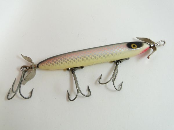 Sold at Auction: Vintage Heddon Slim Torpedo Minnow Lure in Shiner Finish