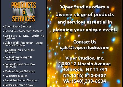 Viper Studios Inc Event Planning Concerts