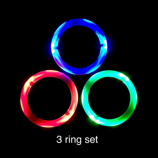 LED RINGS set of 3 rechargeable or nonrechargeable