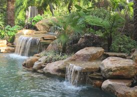 Pool Waterfall in Miami, Florida South Florida Waterfall Builder  is a Florida waterfall company