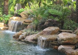 Pool Waterfall in Miami, Florida South Florida Waterfall Builder  is a Florida waterfall company