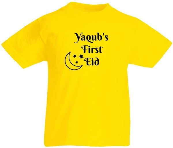 Personalised My First Eid Kids Eid T Shirt T-Shirt Top