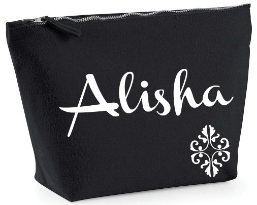 Personalised Zipped Bag Accessory Case Pouch