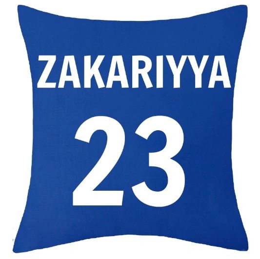 Personalised Kids Name Boy Football Cushion Muslim Gift