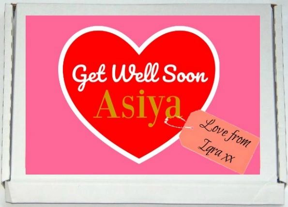 Personalised Letterbox Halal Sweets Chocolates Treats Get Well Soon Islamic Gift