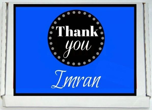 Personalised Thank You Letterbox Halal Sweets Chocolates Treats Islamic Gift