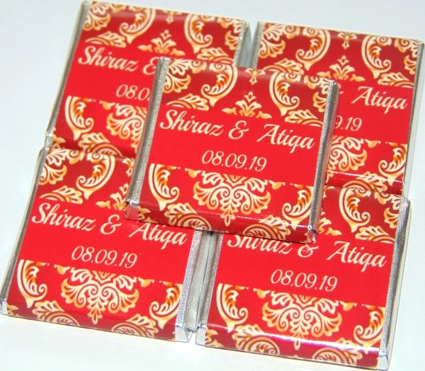 Personalised Halal Chocolate Favours Muslim Wedding Or Any Occasion