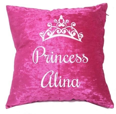 Personalised Princess Velvet Cushion Muslim Gift