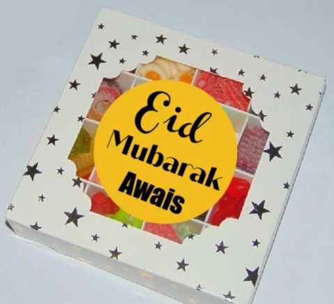 Personalised Eid Mubarak Halal Pick N Mix Sweet Gift Box HMC Sweets