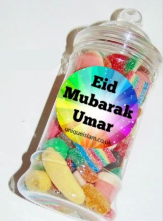 Eid Mubarak Sweet Jar Halal Sweet Jar Eid Gift